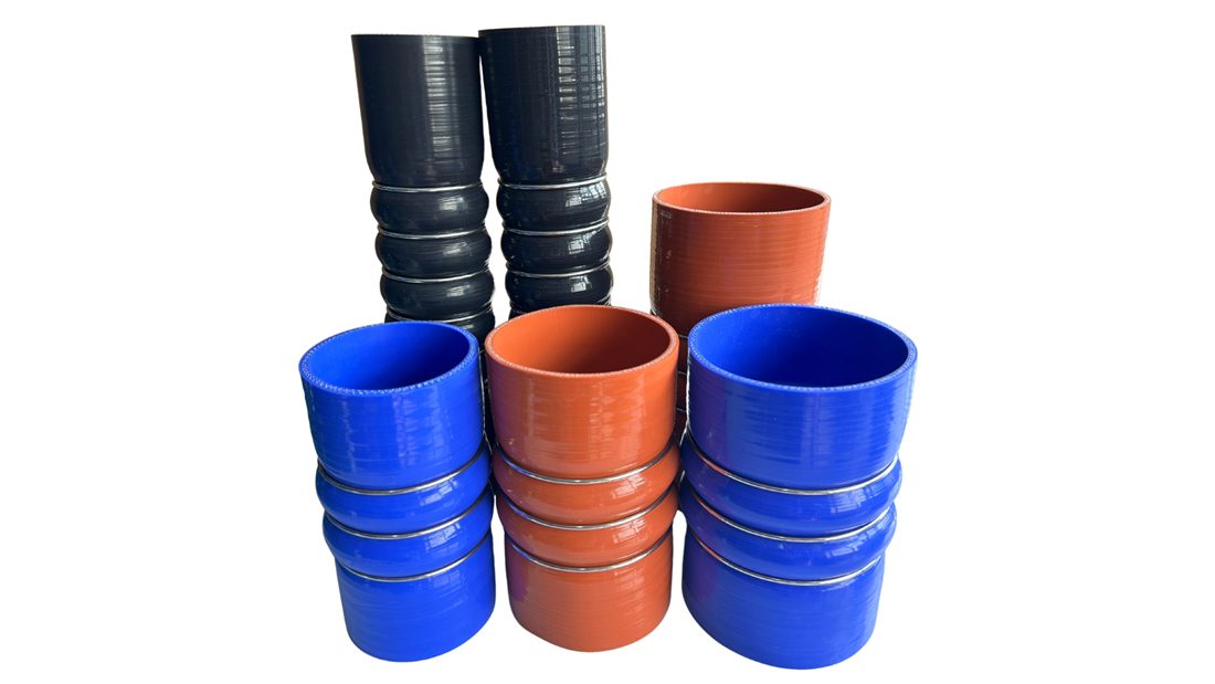 Hunthose reinforced silicone charge air cooler hose family